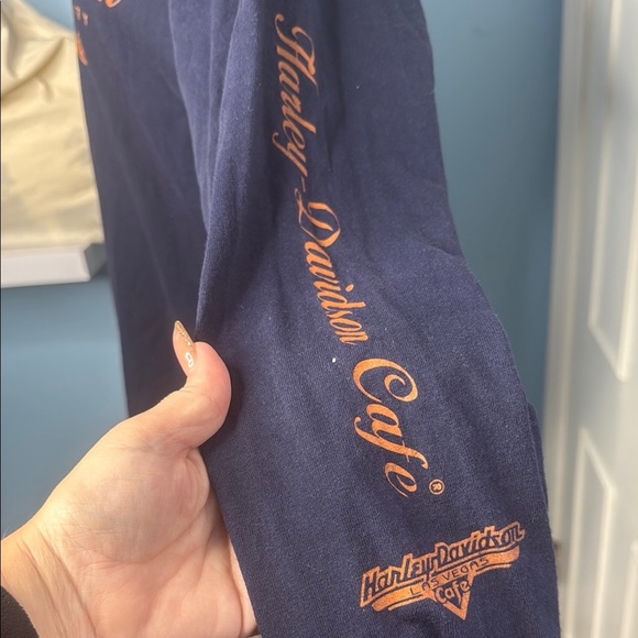 Harley-Davidson Dark Blue Long Sleeve las Vegas cafe logo. Size L - Picture 6 of 8